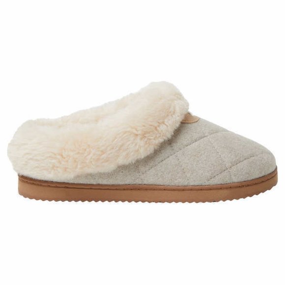 Dearfoams Ladies Slipper Oatmeal Heather NIB - Picture 4 of 5
